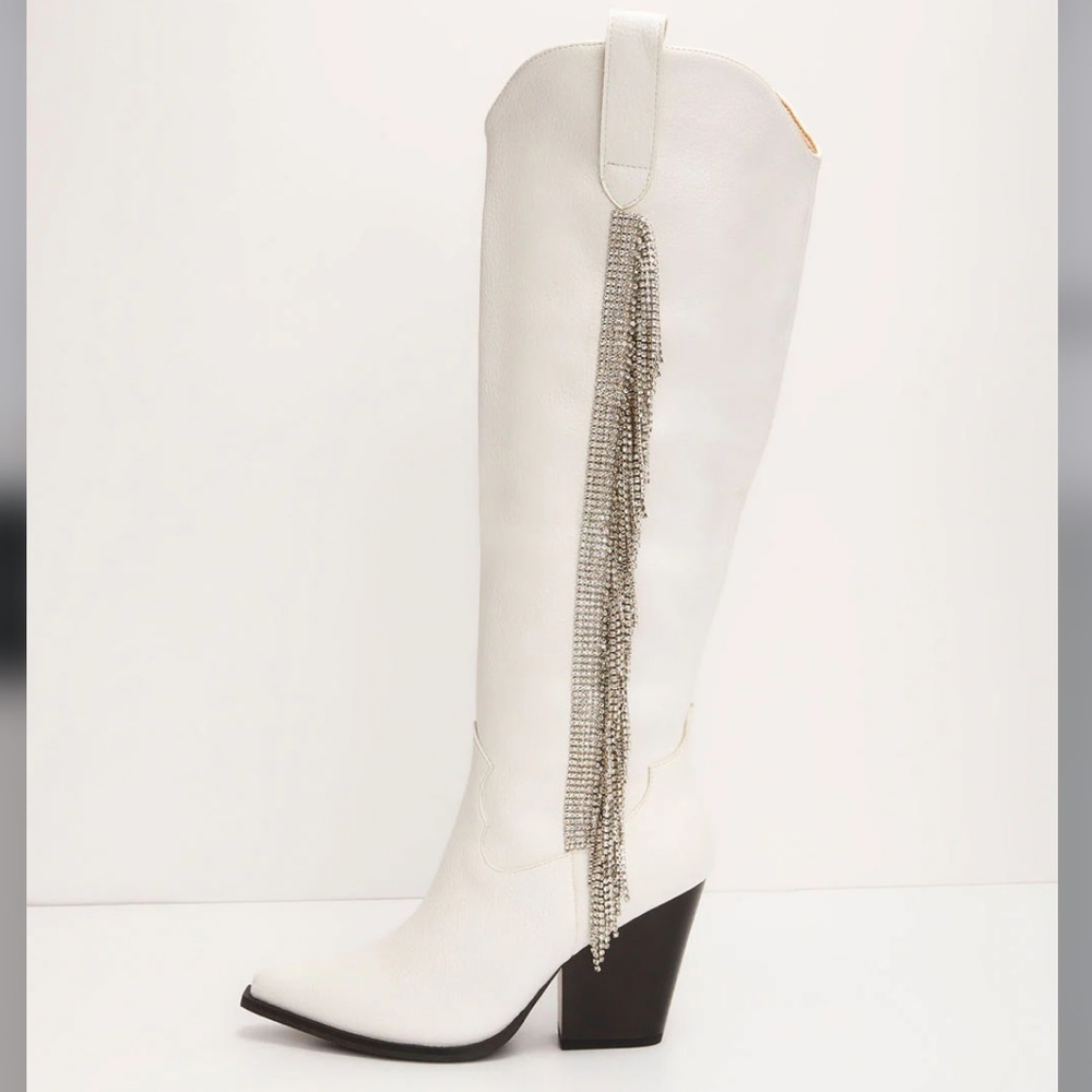 NEW Bellatrix Rhinestone Fringe Western Boots Sz: 6 - Picture 4 of 11